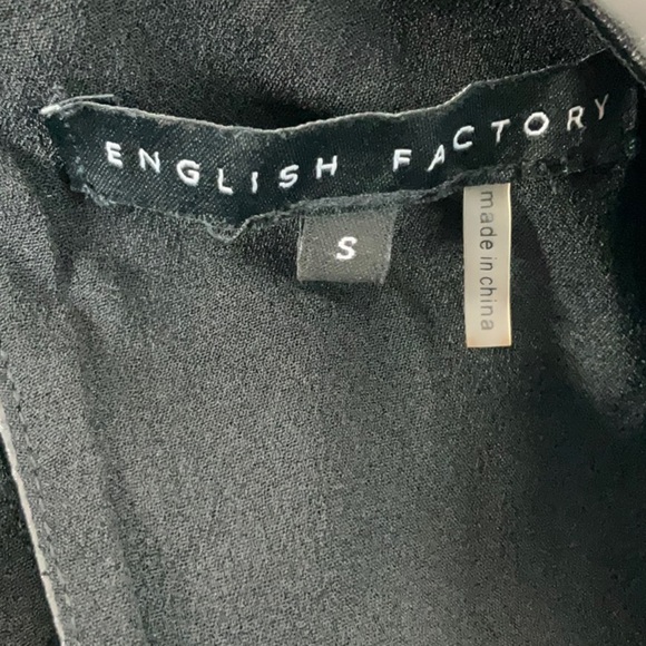 English Factory - NEW Puff Sleeve Faux Leather Mini Dress Size S - Picture 9 of 15